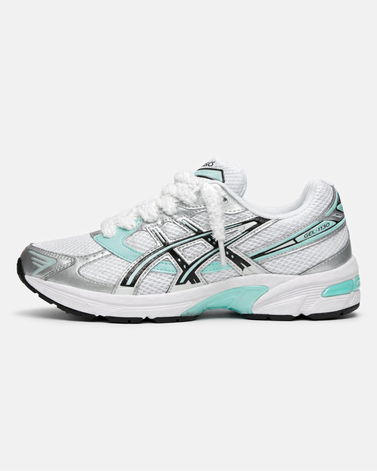 ASICS GEL-1130 — White / Aqua Custom